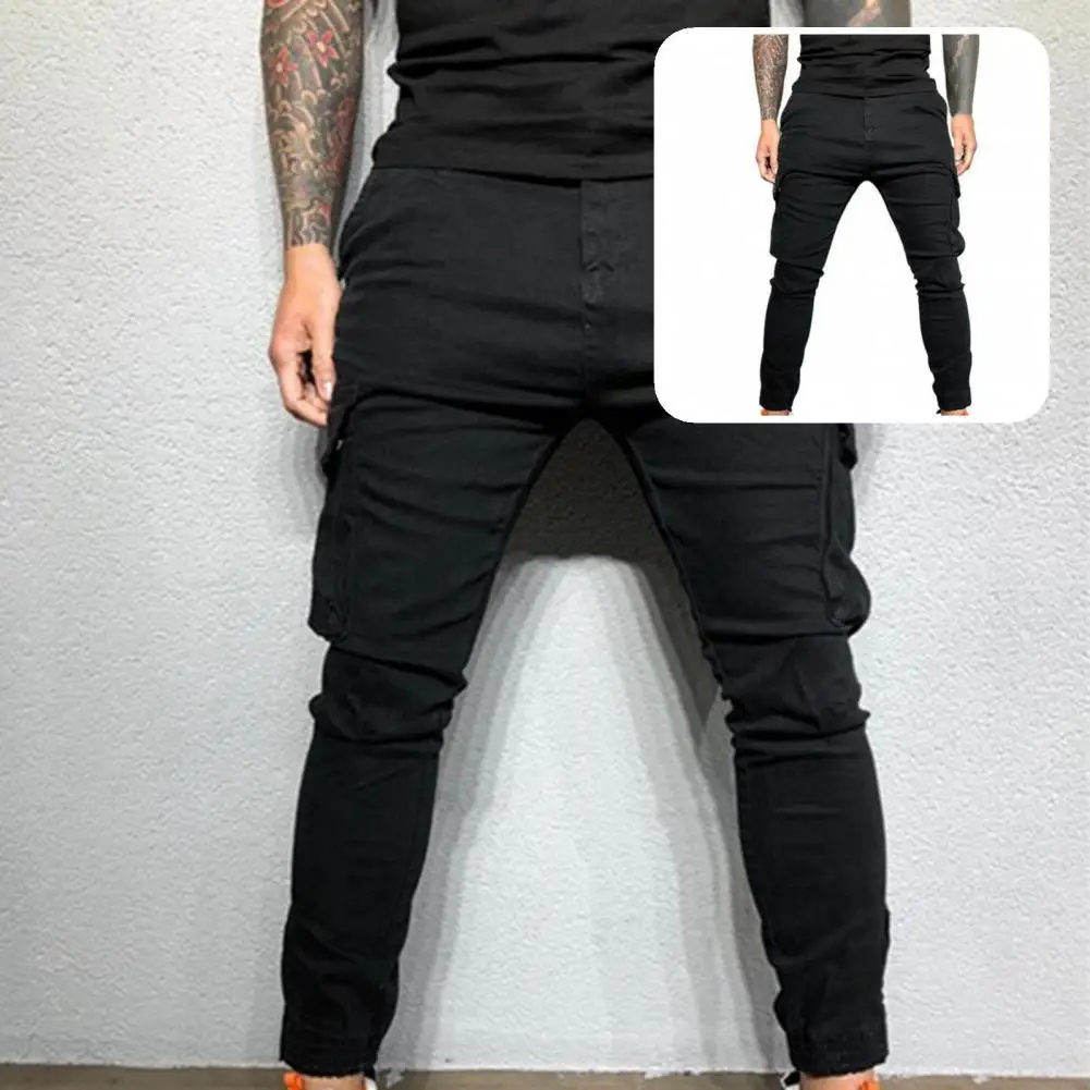 

Tight Ankle Fabulous Mid Waist Men Trousers Streetwear Pants Straight for Outdoor