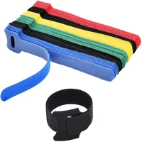 20pcsbag reusable cable ties fastening cable straps multi purpose hook and loop adjustable management for electronic wires