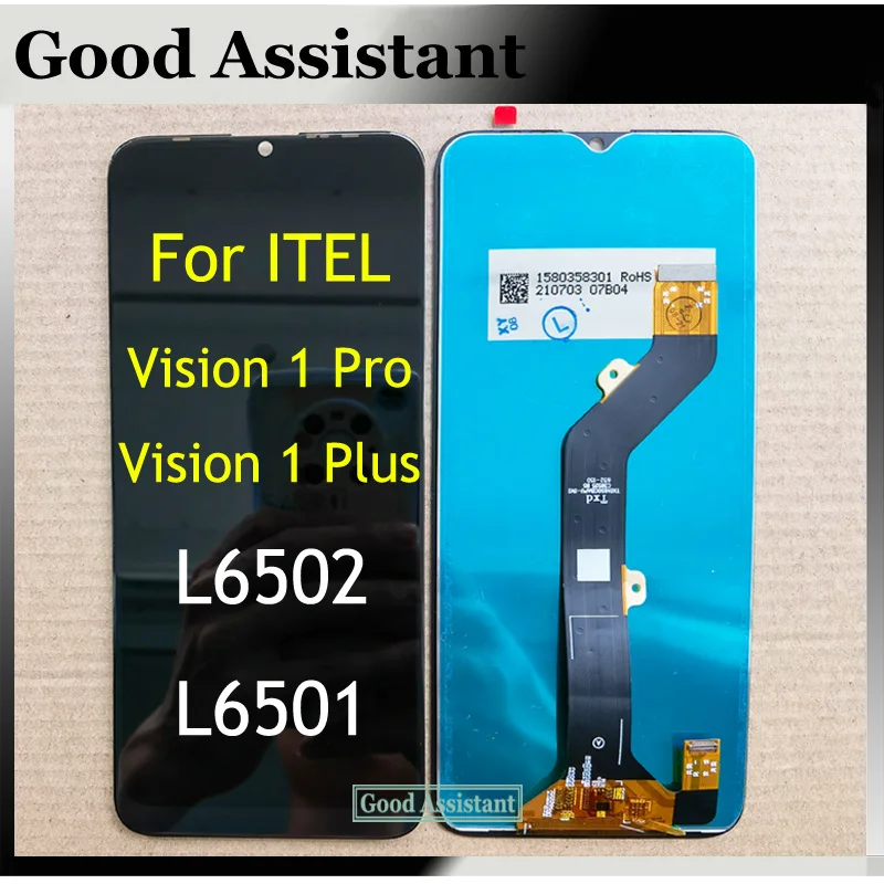 Черный 5 5-дюймовый ЖК-дисплей для ITEL Vision 1 Pro L6502 детали замены Plus L6501 |