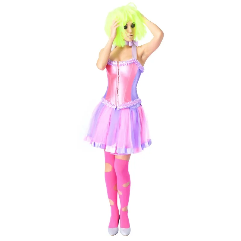 

Cute Colorful Corset Bustier Top Women's Vintage Underwear Lolita Dress Shapewear Bustier Top Holiday Burlesque Costume