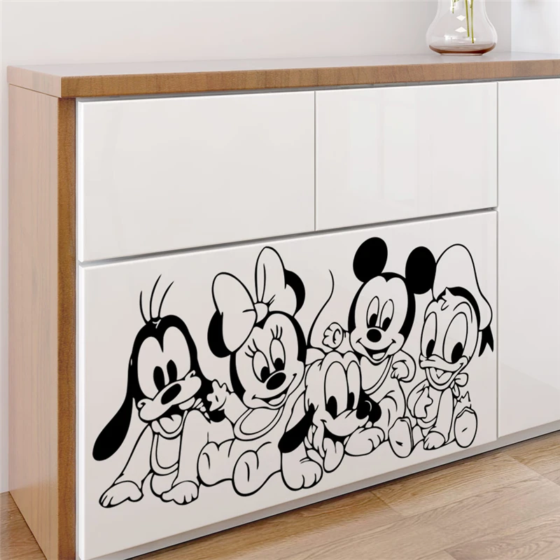 Disney Baby Микки Минни гофей Плутон настенные наклейки для детской комнаты домашний - Фото №1