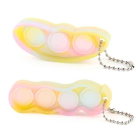 soft squeeze stress relief sensory toy calming toys keychain charm bag pendant autism helps relieve stress bubble popping toy