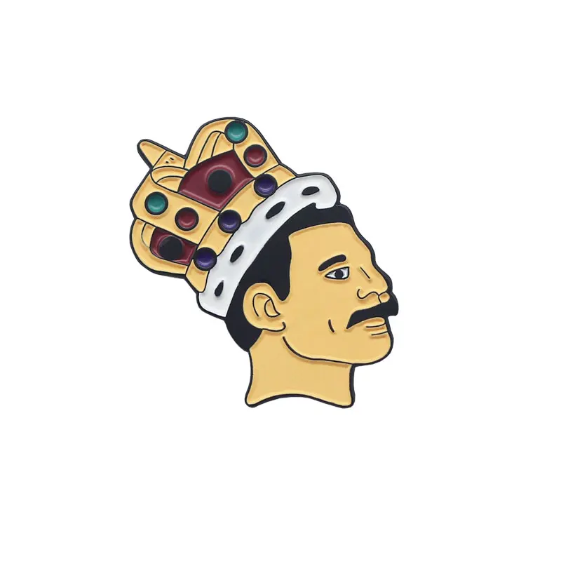 Queen Enamel Pins Freddie Mercury Brooch Singer Band Music Pin Badge Jewelry Fans Gift Collection | Украшения и аксессуары