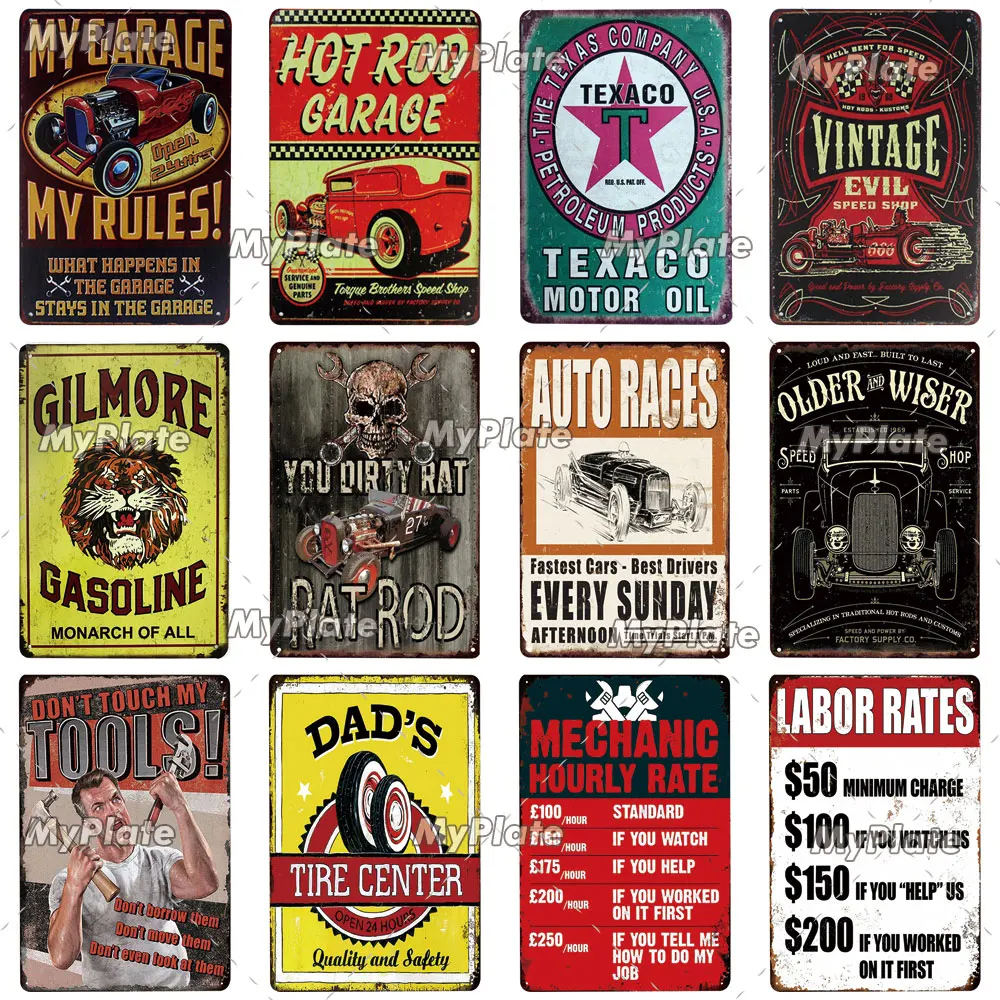 Моторное масло металлический знак винтажная табличка жестяная вывеска