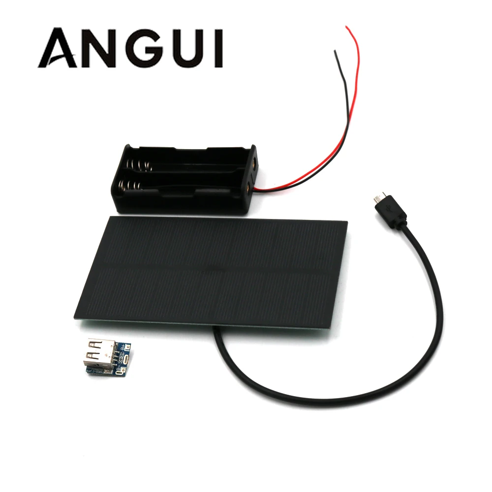 DIY Панели солнечные Мощность банк Батарея коробка 3 7 V 5V Micro USB 2A Boost Mobile 18650 Литий