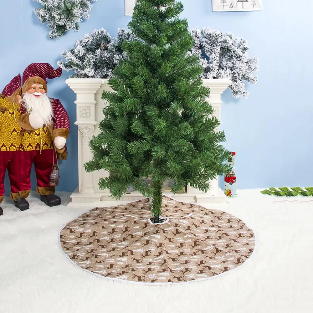 80cm Natal Navidad юбка для рождественской елки ковер Новогоднее украшение для дома круглые юбки для рождественской елки вечерние украшения - Цвет: 80cm