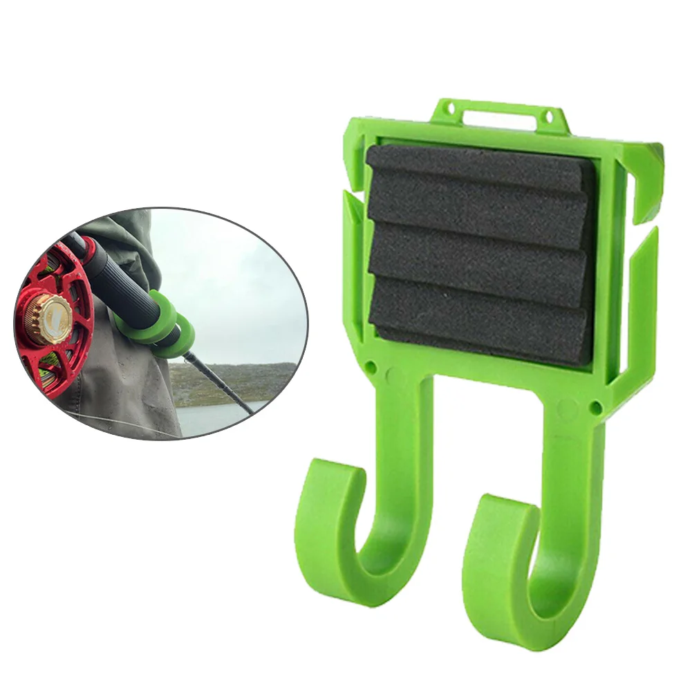

1Pcs Fly Fishing Rod Holder Clips Belt-Mounted Both Hands Free While Wading Iscas Pesca Fishing Tackle Tool Accessories