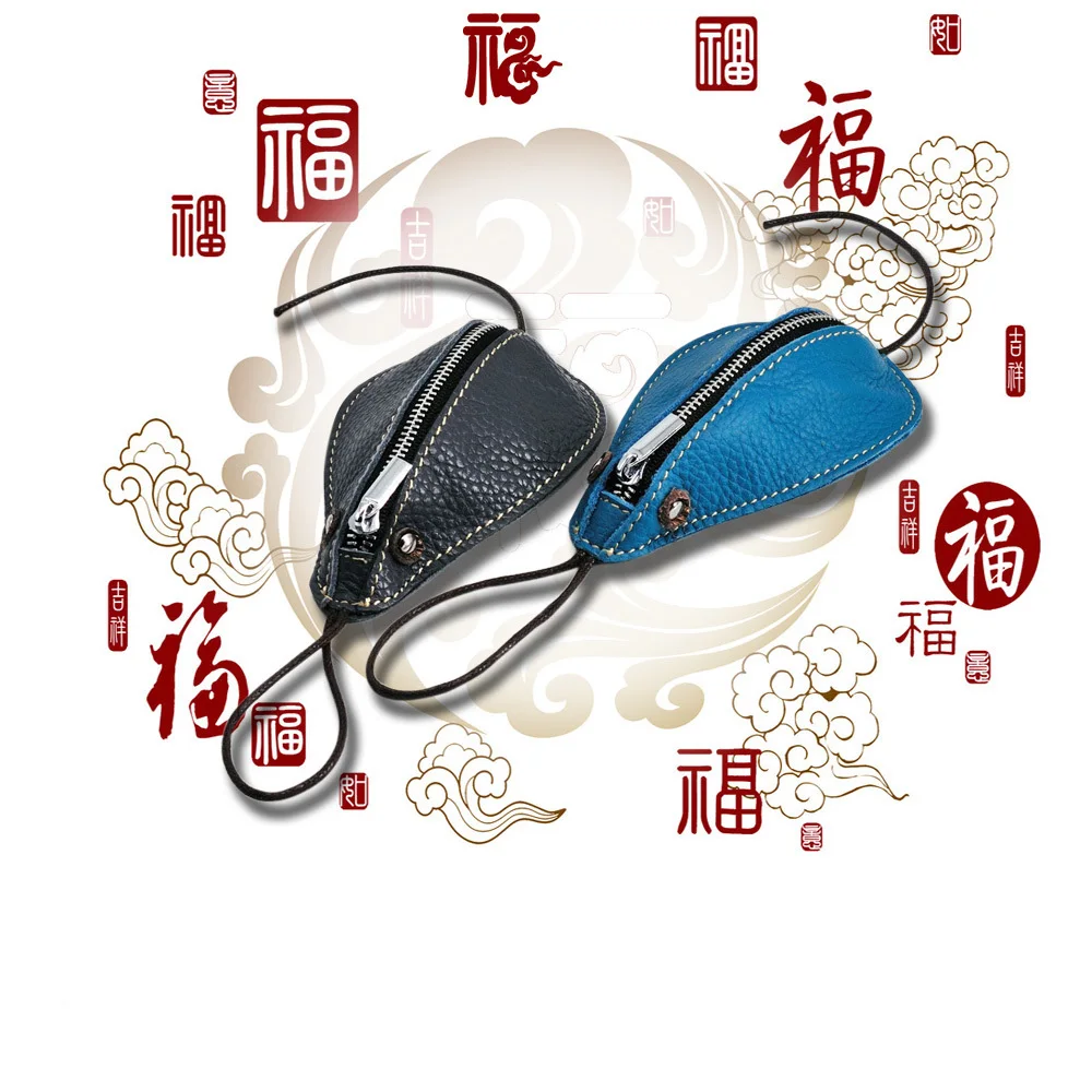 100% натуральная кожа милые ключ чехол сумка коврик портмоне ключа автомобиля