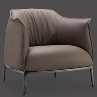 high quality modern living room modern leisure modern armchair pp bar stool brown leather wedding sofa chair