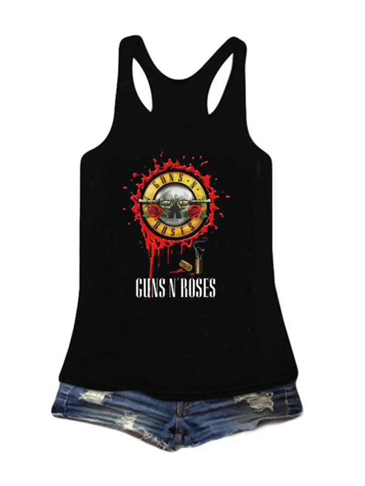 Топ Guns N Roses Band топ с графическим рисунком Женская Сексуальная футболка без