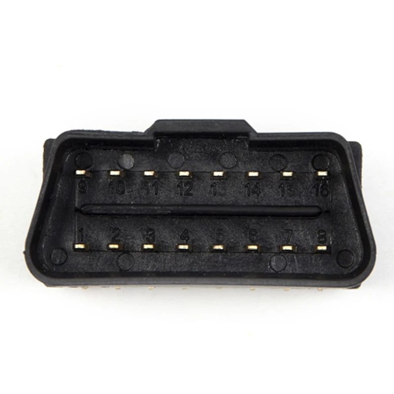 OBD 16pin 90 градусов изогнутая игла OBD2 16Pin штекер 2 16 контактный разъем адаптер