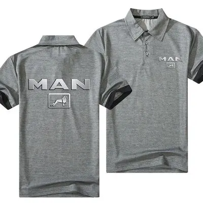 Мужская хлопковая футболка-поло с отложным воротником и логотипом автомобиля |