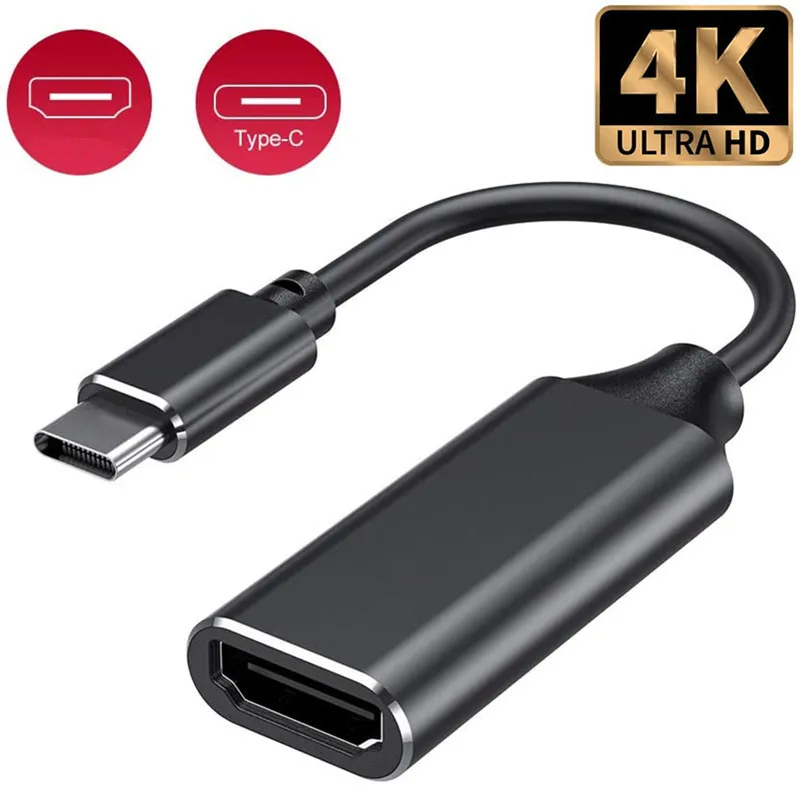 Кабель-переходник с Type C на HDMI Ultra HD 4k USB 3 1 HDTV для MacBook Chromebook Samsung S8 S9 | Электроника