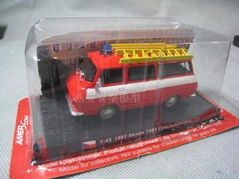 1/43, чешские 1981 SKODA 1203, модель пожарного двигателя, модели игрушечных автомобилей, литые под давлением Автомобильные Игрушки для коллекции