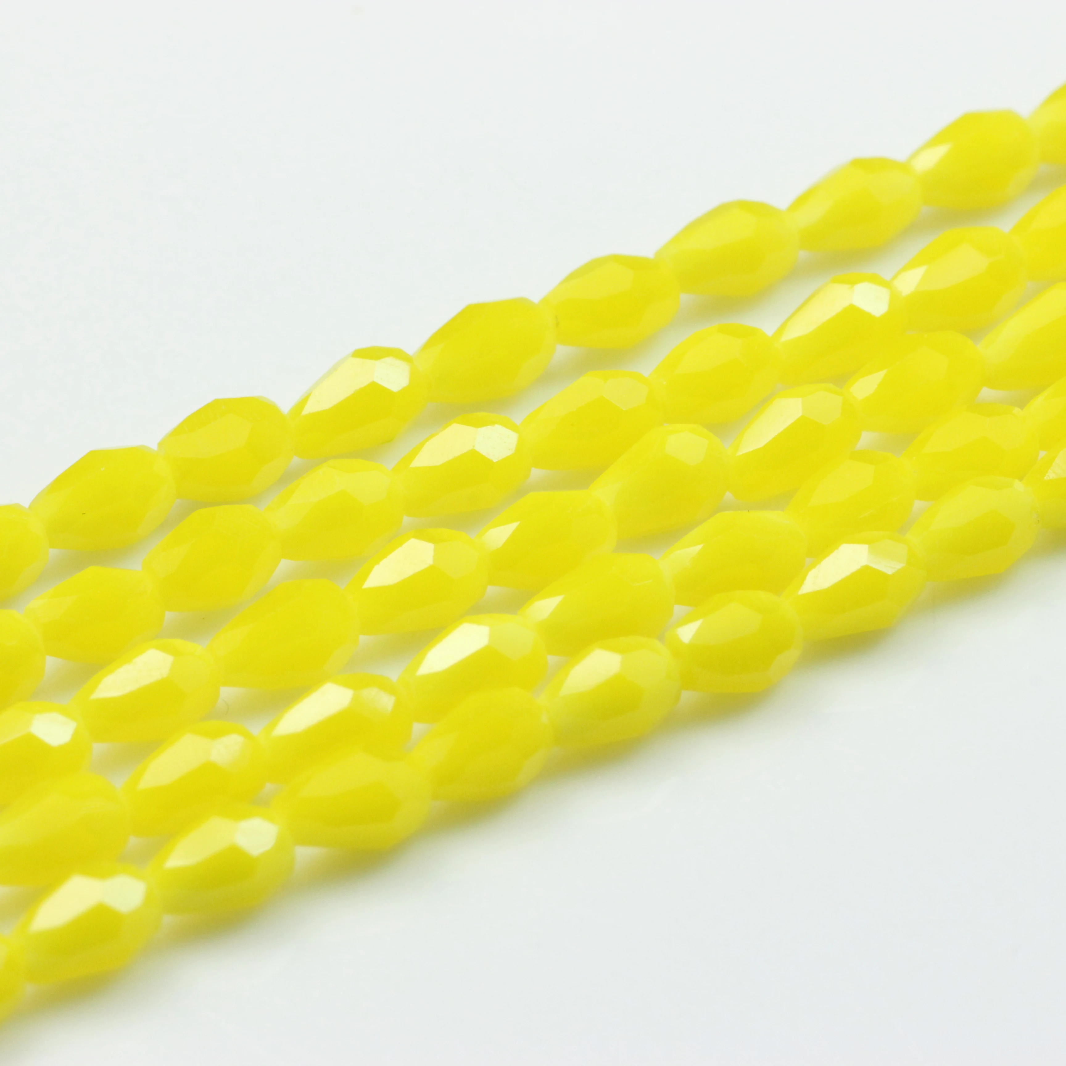 95 шт./лот 3x5 мм Австрийские бусины в форме капли хрустальные красные для