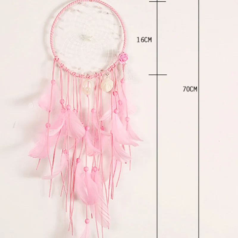 Платье с цветочным принтом сезона розовая ракушка кисточками Ловец снов