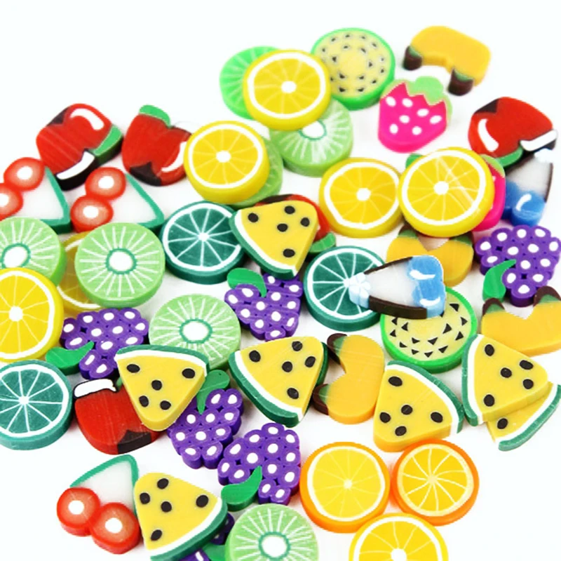 Фрукты Подвески дополнение для клейкие аксессуары пушистые DIY мягкие украшения