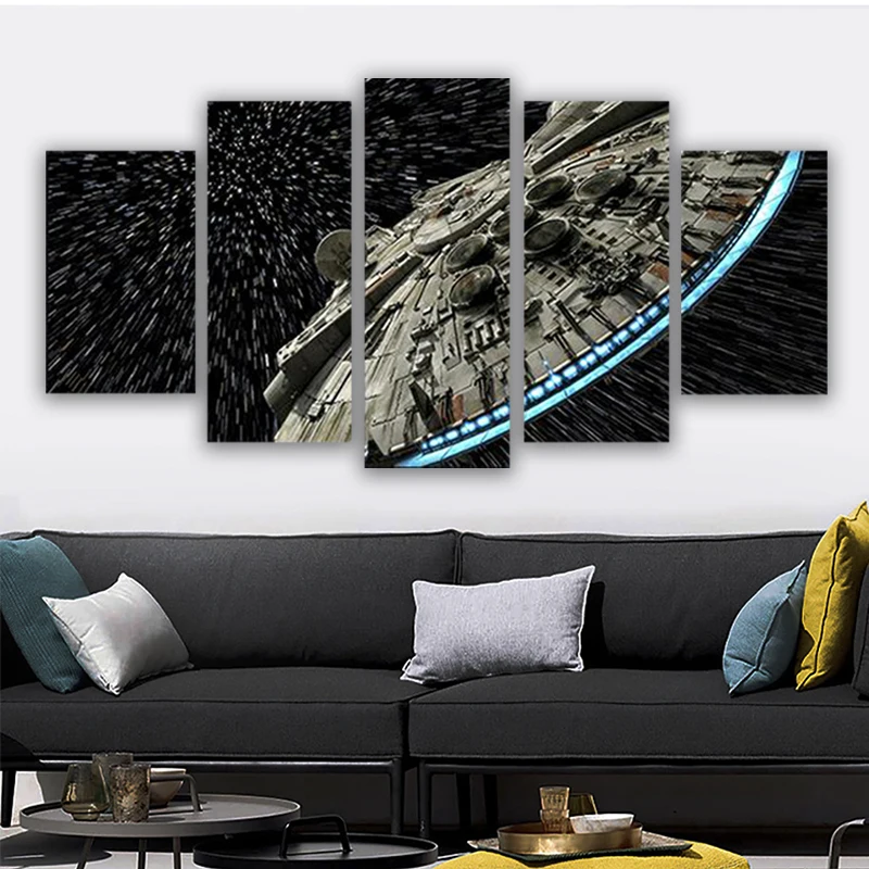 

5 Piece Canvas Wall Art Star Movie Paintings Poster Living Room Decoration Bedroom Image Dining-room Hangs Picture