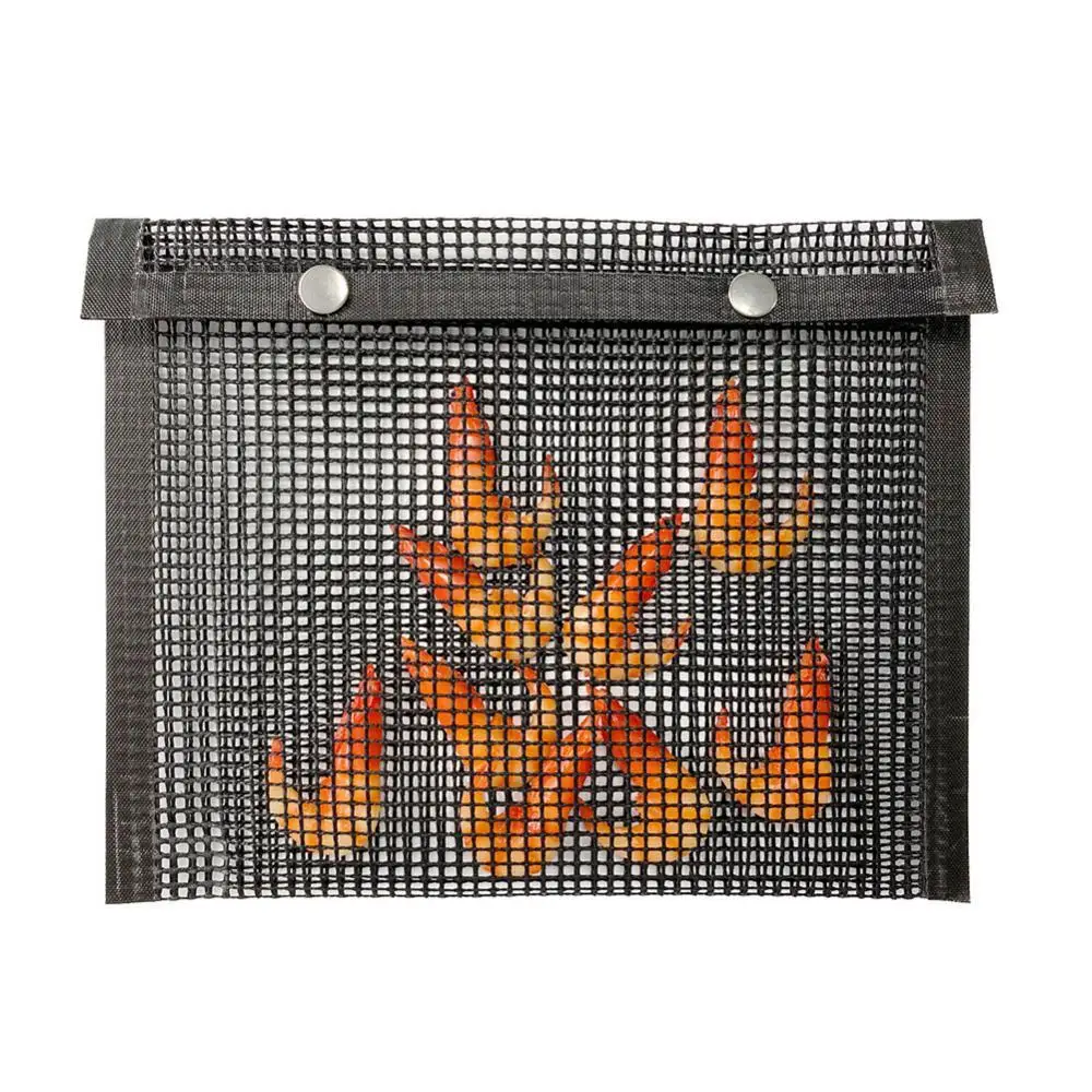 

BBQ Roasting Grilling Bag Non Stick Grid High Temperature Resistance Picnic Tool