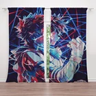 Шторы с аниме и манга для гостиной, 3D печать для спальни, детской комнаты, украшение для дома, 2 панеликомплект, Прямая поставка