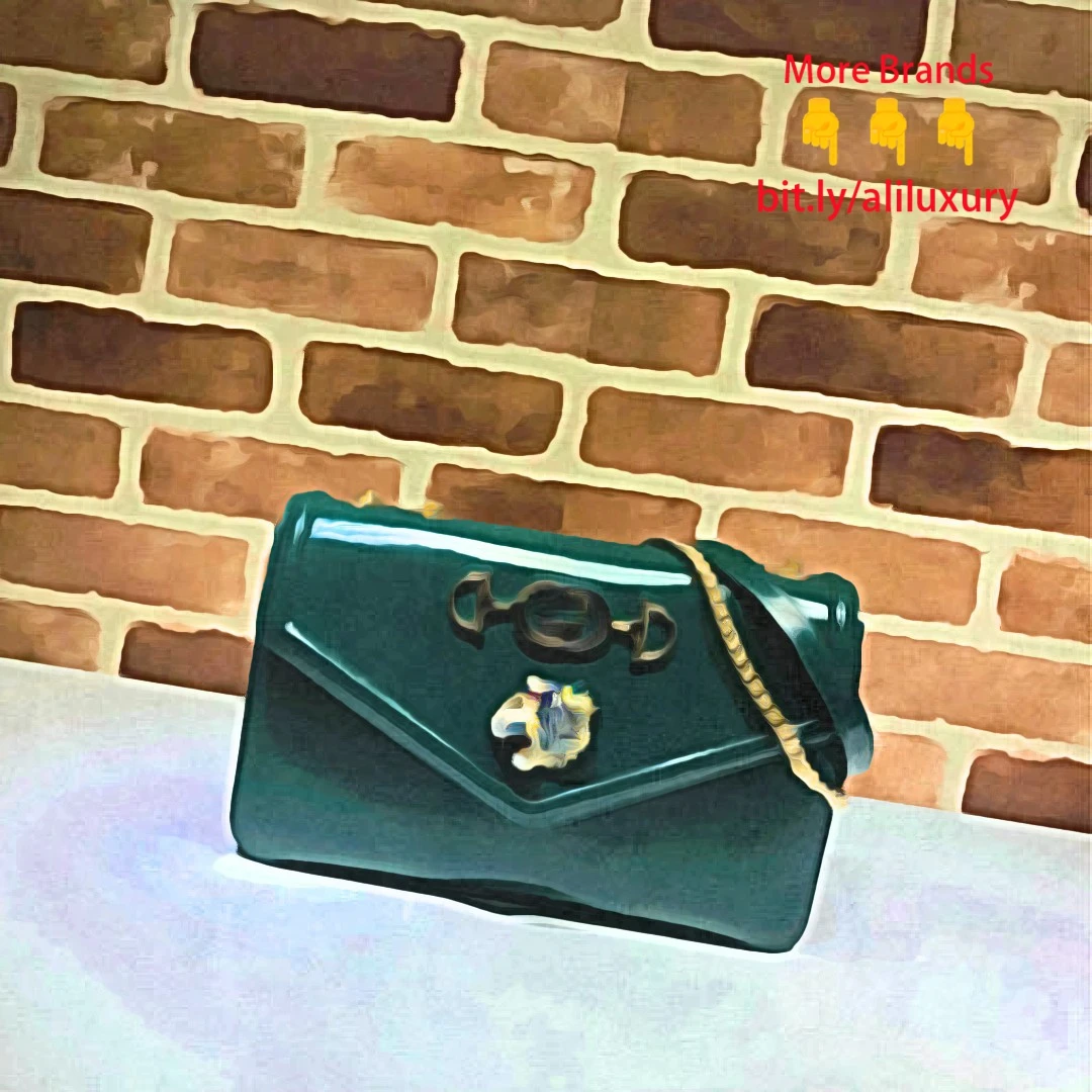 

Genuine Leather Fashion Women Style Crossbody Bags Horsebit Logo Luxury Designer Chain Shoulder Bag 537241