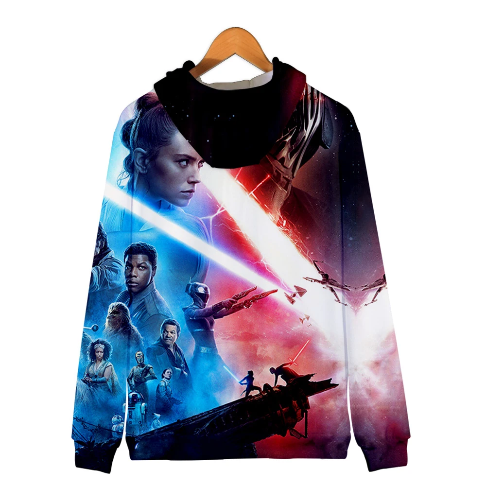 Star war the rise of skywalker, одежда с 3D принтом, толстовки на молнии, повседневная женская/мужская одежда, горячая распродажа, толстовки на молнии