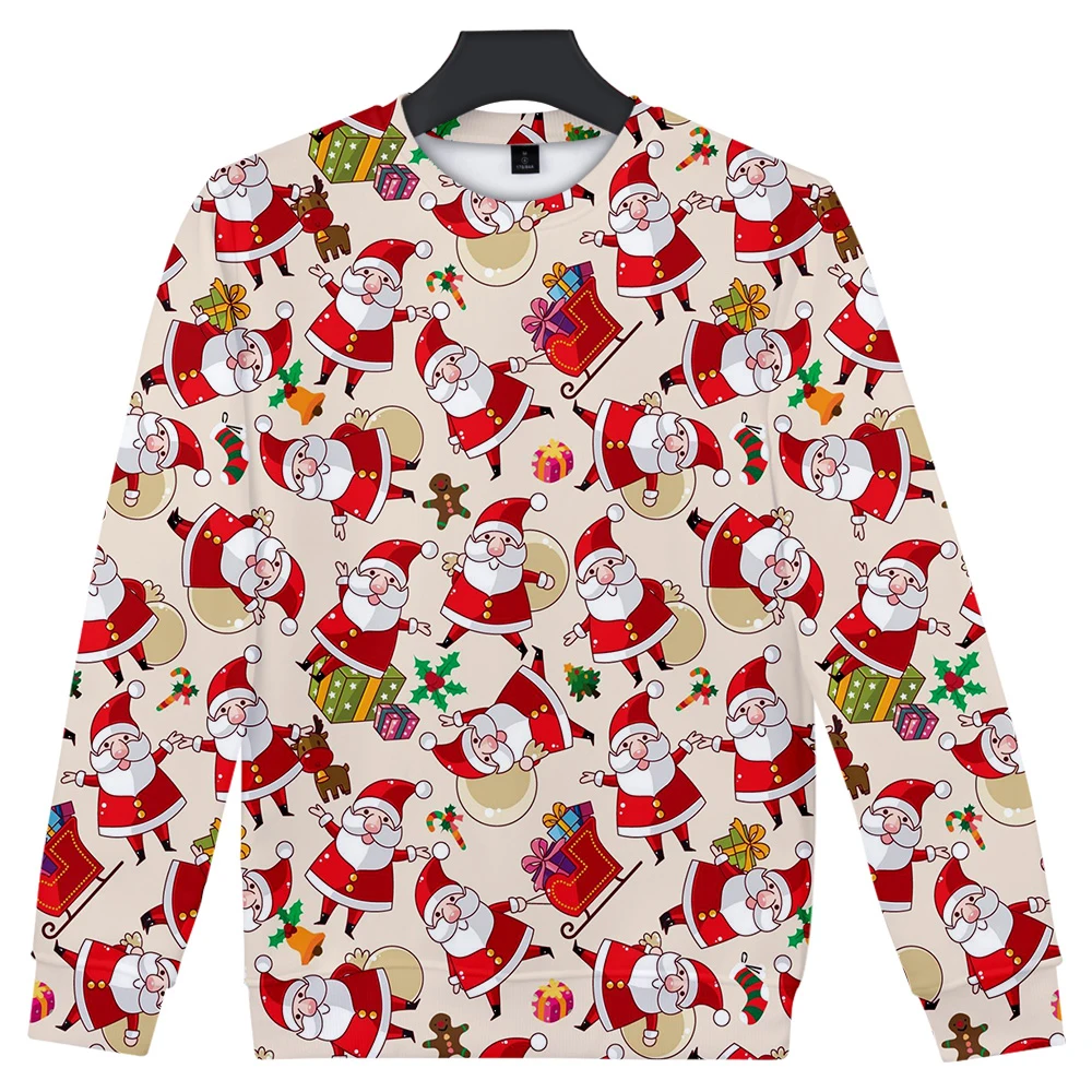 

New Christmas 3DHatless Sweatshirt Men/Women Fashion Christmas Sweatshirt 3D Capless Autumn Winter Kind of Hot-Selling 2019 Tops