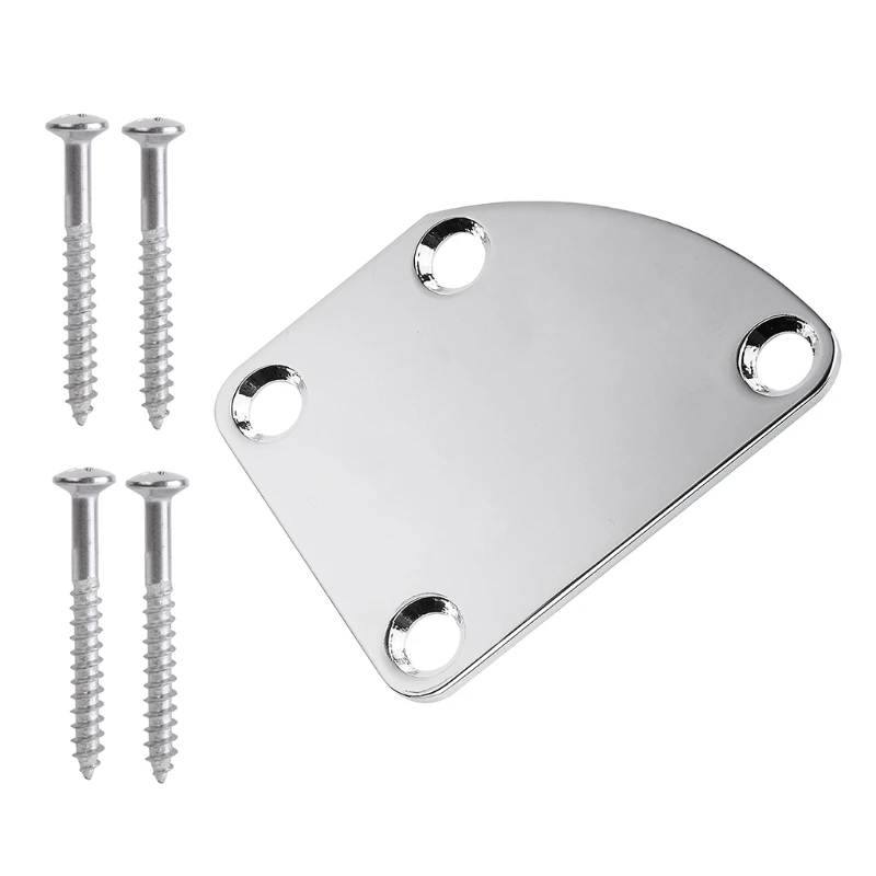 

X5QF Neck Plate with Crews Metal Replacements for Electric Guitar Parts 1 Set