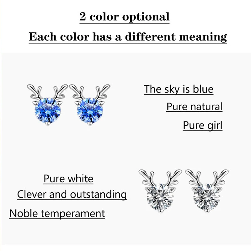 

Highest quality jewelry Sterling Silver Earring Gem a Deer has your stylish yet high-end sparkle for women selling hot