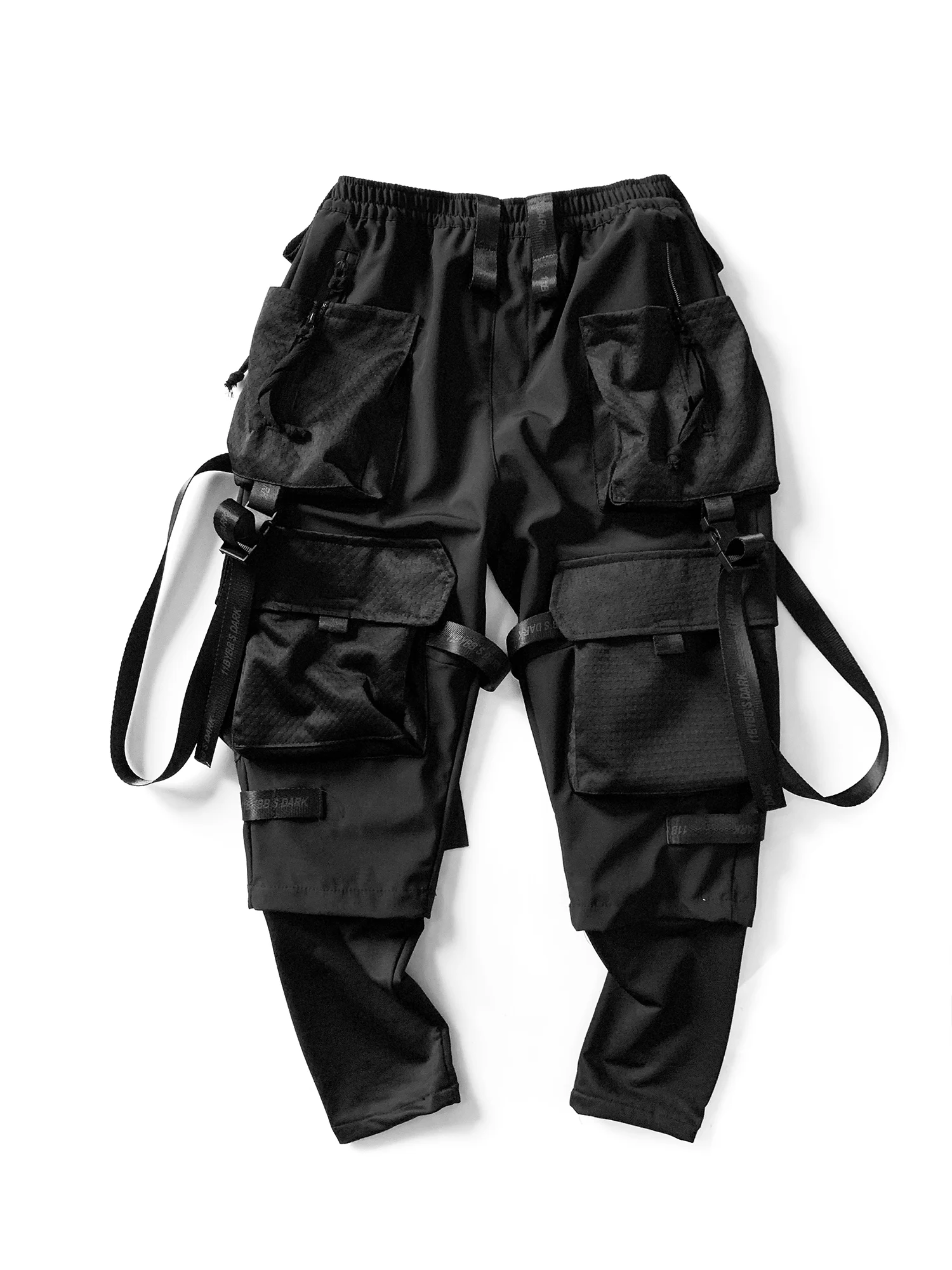 Techwear Cargo Pants Men Black Japanese Streetwear Jogger | Мужская одежда