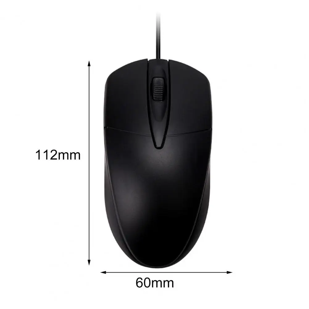 

Ergonomic USB Mouse Wired 1200 DPI Optical 3 Buttons Wired Gaming Mouse Office Mice For Laptops Desktop Computer Mouse