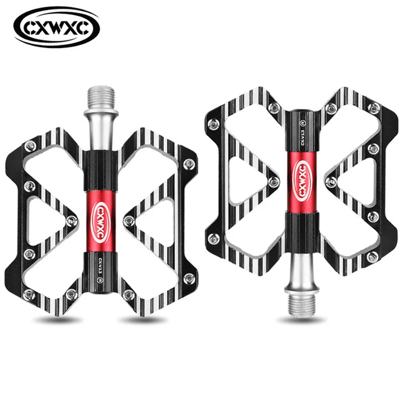 

Педали велосипедные CXWXC, 3 подшипника, из алюминиевого сплава, для горных и дорожных велосипедов, плоские, для BMX