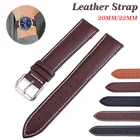 Ремешок кожаный для Samsung Galaxy Watch 42 мм 46 мм, браслет для Galaxy Watch 3 41 мм 45 мм Active 2 для Amazfit Bip GTR, 20 мм 22 мм