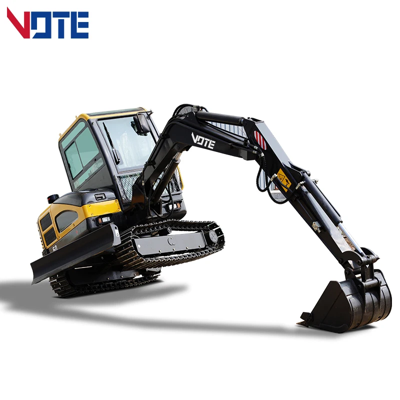 

CE China Mini 5 Ton Crawler Excavator Free Shipping Micro Digger Orchard Planting Digging Soil