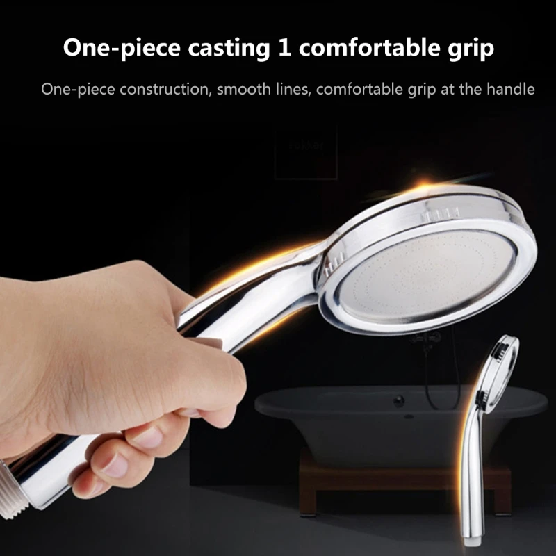 

Simple High-pressure Hand Shower Detachable Large Flow Shower Universal Interface To Hold And Comfortable Bathroom Accessories