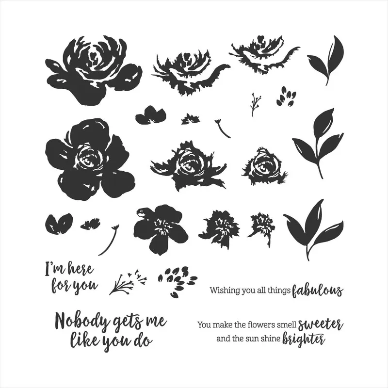 

Clear Stamps 2020 New Arrivals Metal Cutting Dies Scrapbooking For Paper Making Flower Words Embossing Frame Card Craft No Dies