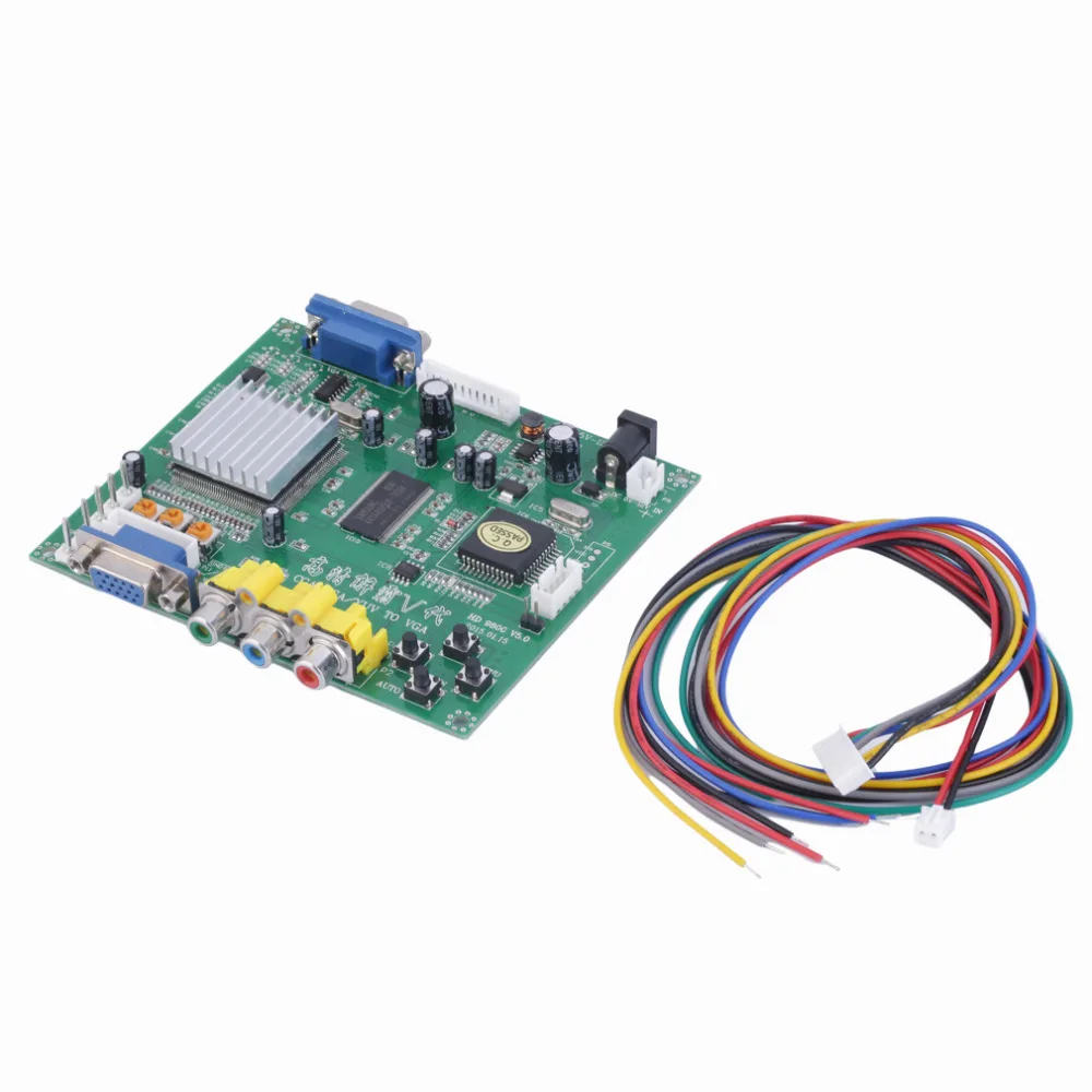 Новинка 2021 г. плата преобразователя RGB CGA EGA YUV в VGA HD Moudle HD9800 GBS8200 неэкранированная