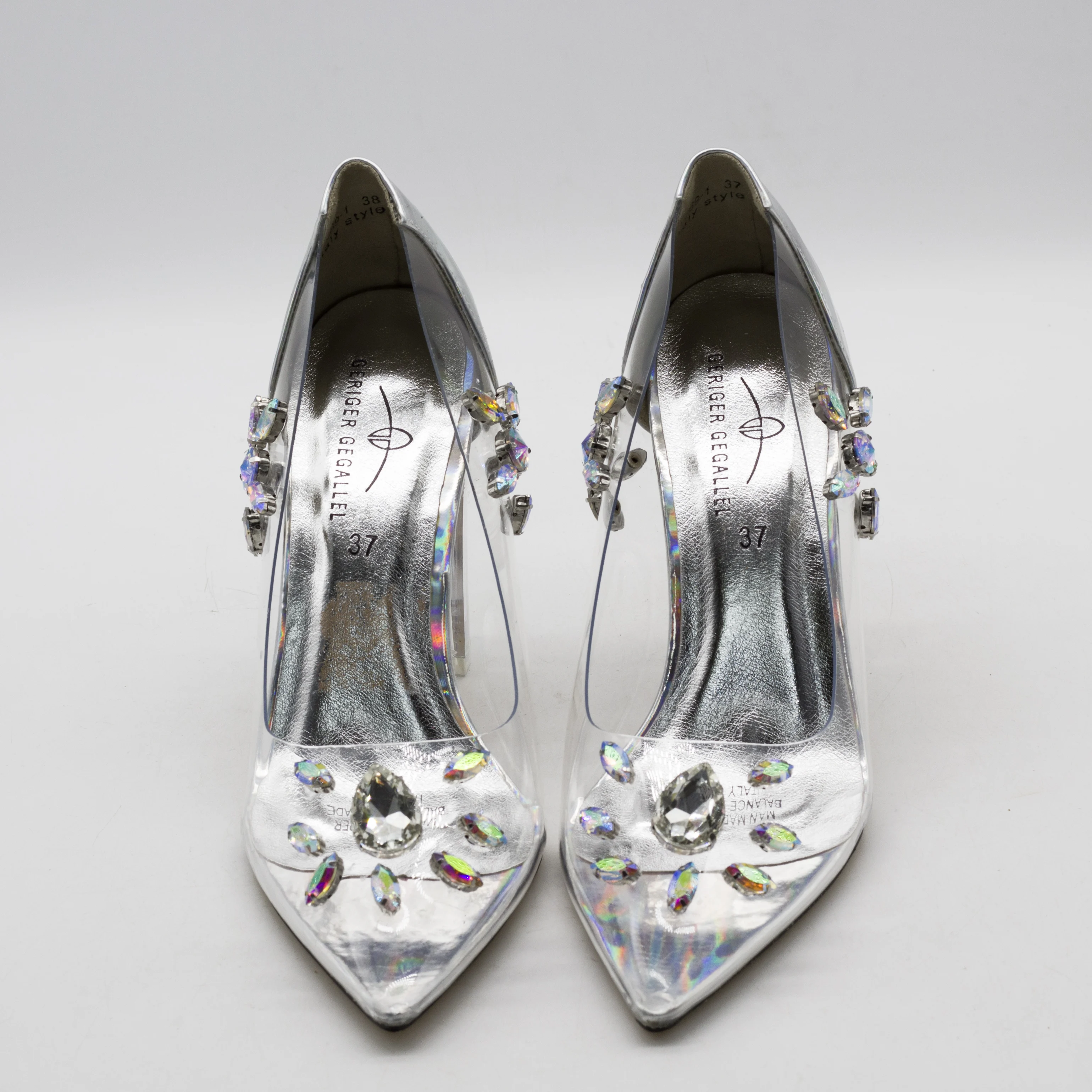 Y869-1 Women's Sandals Floral Rhinestone Female Footwear Wedding Party High Heel to Match Dress Elegant Block Heel Women Shoes