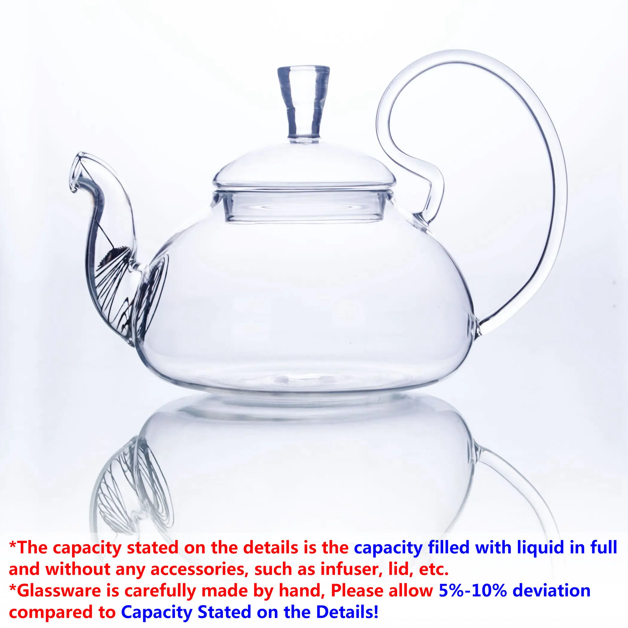 1 чайный набор из прозрачного стекла 830 мл термостойкий стеклянный чайник с