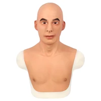 hans face mask realistic soft silicone male mask for masquerade halloween mask for crossdresser drag queen transgender 5g
