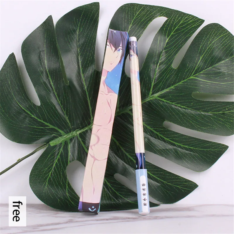 10 sets/lot Anime Free Eternal Summer Gel pen Nanase Haruka Makoto Ballpoint Pen 0.5mm Black refill Pens | Игрушки и хобби