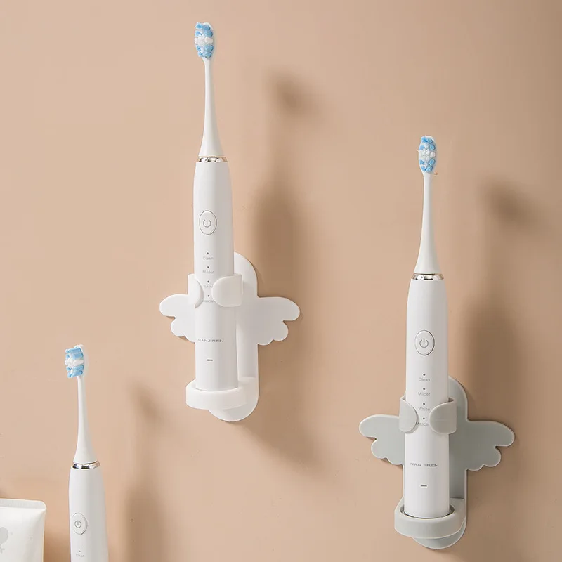 

Electric Toothbrush Holder Traceless Toothbrush Stand Rack Wall-Mounted Bathroom Electric Toothbrush Holder Household Supplies