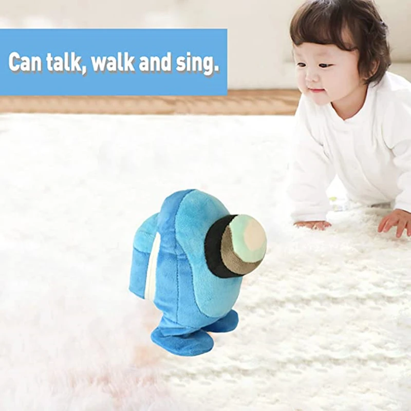 

Among Us Electric Toy Among Us Plush Toy Sing Walk Learn to Talk Plush Toy for Birthday Gift Children Gift Tabletop Ornaments