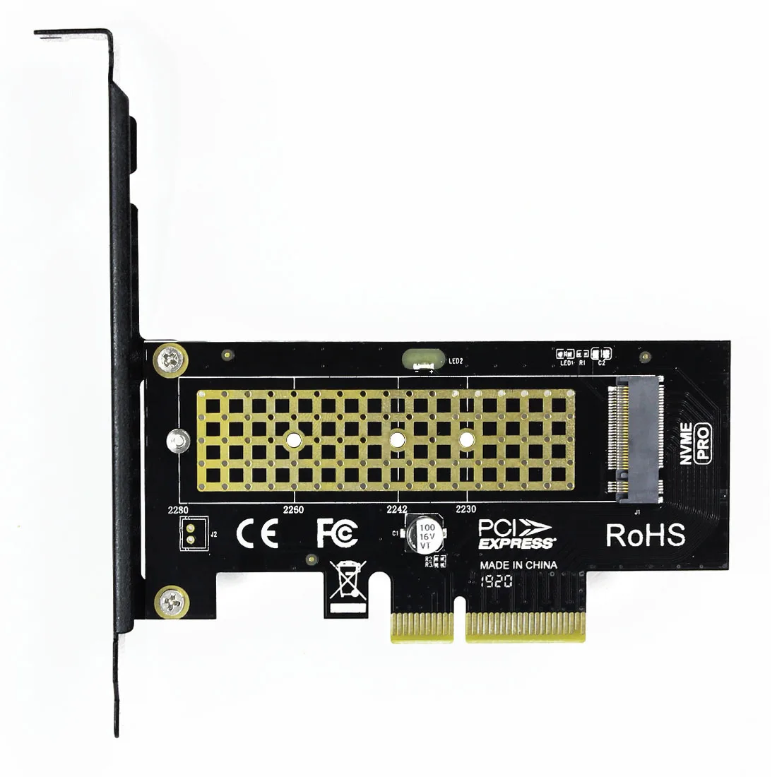 JEYI SK4 M.2 для NVMe SSD к PCI E X4 адаптерной карте M Key + Cool Warship 2280SSD вентилятор Радиатор Combo