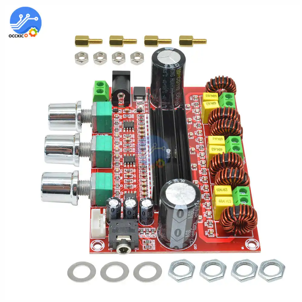 DC 12 V-24 V TPA3116D2 50Wx2+ 100 Вт 2,1 3 Каналы цифровой сабвуфер усилитель доска модуль Мощность аудио усилитель для колонок