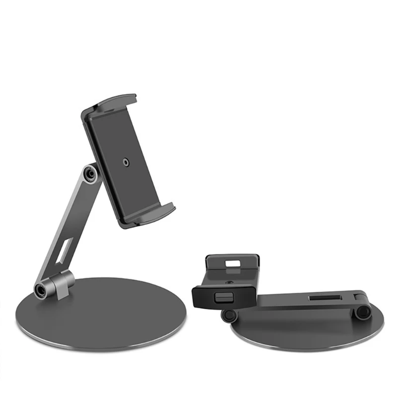 

Creative Adjustable Folding Cell Phone Tablet Stand Cradle Dock Holder Aluminum Alloy Desktop for 4-14 Inch Lazy Bracket