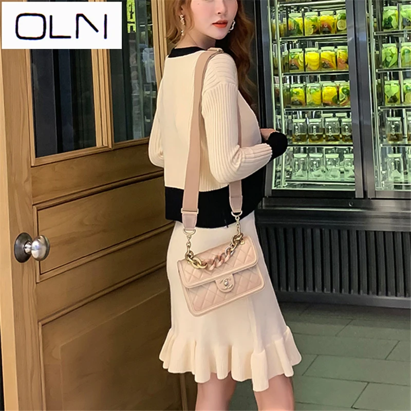 Осеннее платье в Корейском стиле vestidos Новое поступление Оптовая продажа