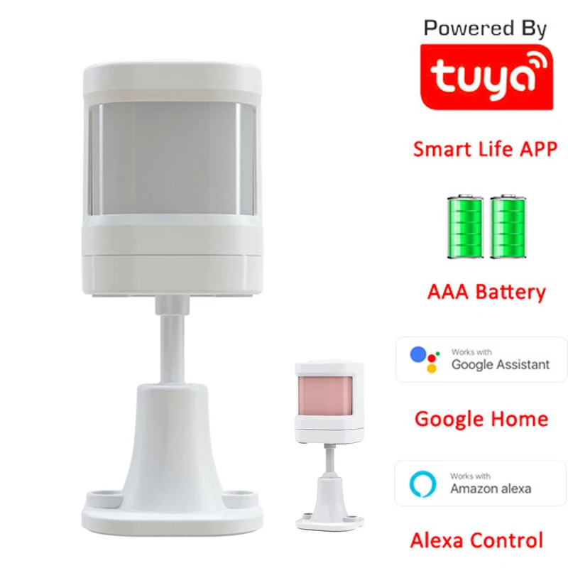 

Smart Tuya 433Mhz Body Sensor With Foot Stand Motion Detection With Tuya Human Body Movement Detect Smart PIR Sensor
