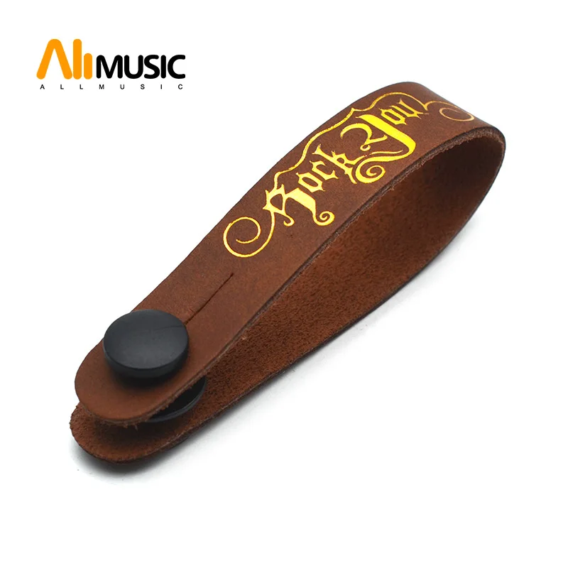 

Rockyou Guitar Neck Strap Genuine Leather with Guitar Strap Button Brown