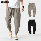 JDDTON мужские хлопчатобумажные штаны для фитнеса, повседневные Джоггеры в стиле Харадзюку, уличная одежда в национальном стиле, свободные мужские брюки JE073
